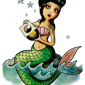 Artwork thumbnail, Old School Reggae Mermaid by colonelle