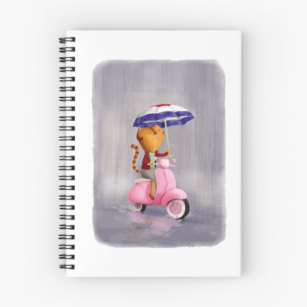 Item preview, Classy Kitty Cat on pink scooter designed and sold by colonelle.
