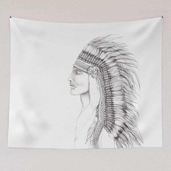 Item preview, My American Indian Chief designed and sold by Colouringinbook.