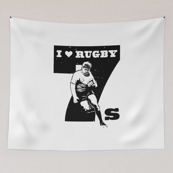 Item preview, I Love Rugby Sevens Rugby Fan Gift designed and sold by oberdoofus.