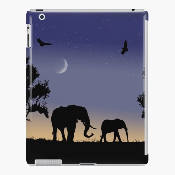 elephants at dawn iPad Snap Case