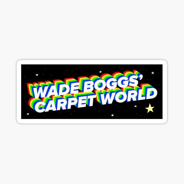 Wade Boggs' Carpet World Sticker