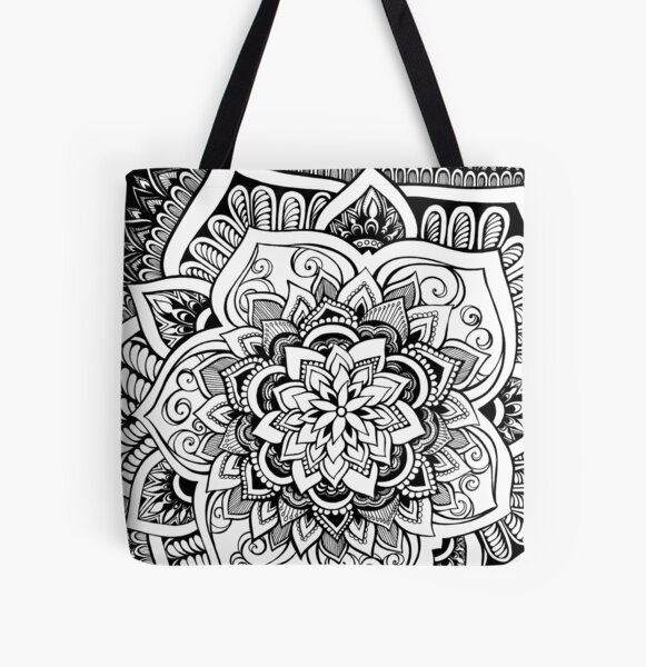 Bali Bliss mandala tote bag  Mandala Blooms Creative Inc.