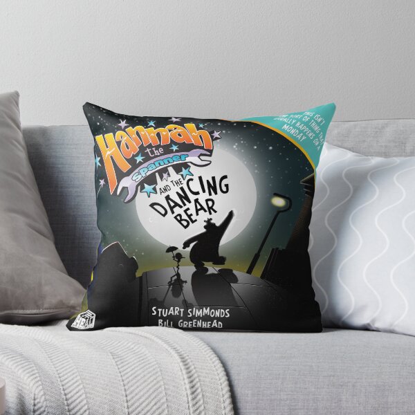 Hannah and the Dancing Bear cover Throw Pillow