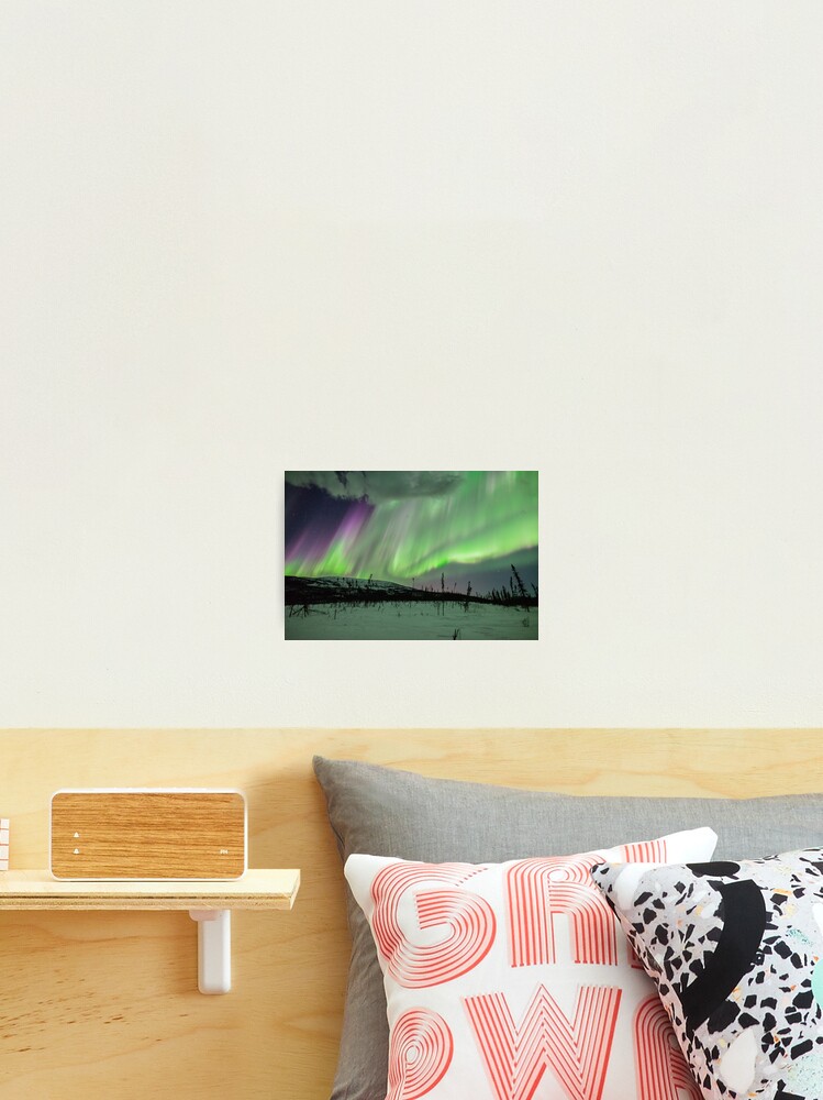 Photographic Print, Wickersham Dome and the Aurora designed and sold by Aaron Lojewski