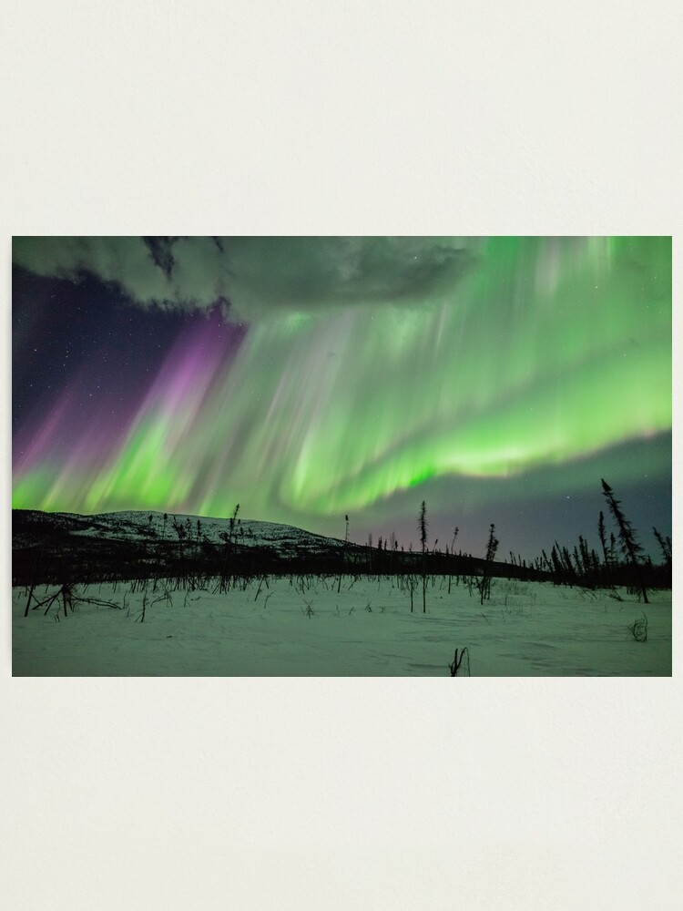 Thumbnail 2 of 3, Photographic Print, Wickersham Dome and the Aurora designed and sold by Aaron Lojewski.