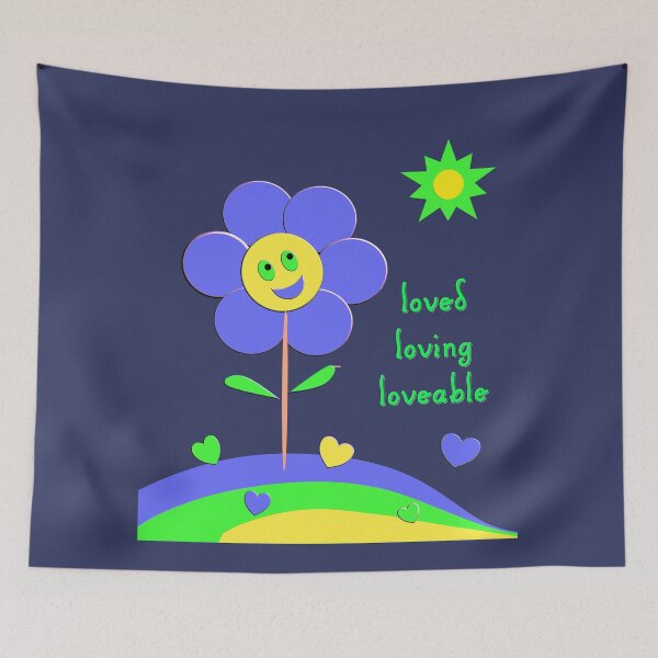 Item preview, Loved, Loving and Loveable (Blue) designed and sold by Julia Styles.