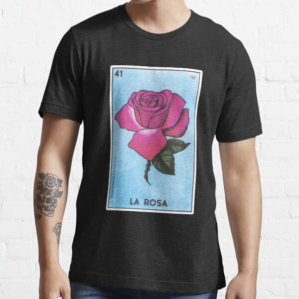 La Rosa Loteria Meixcan Bingo Rose Tarjeta Camiseta esencial