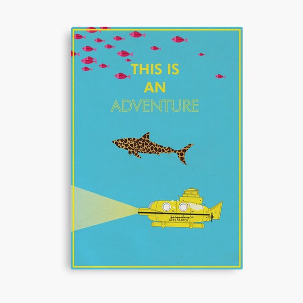 The life aquatic, wes anderson poster Canvas Print