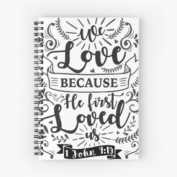 Item preview, 1 John 4:19 We Love Because He First Loved Us designed and sold by plushism.