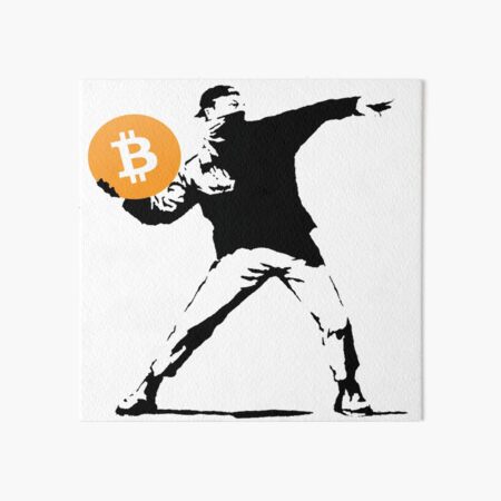 Bansky - Bitcoin-Werfer Galeriedruck