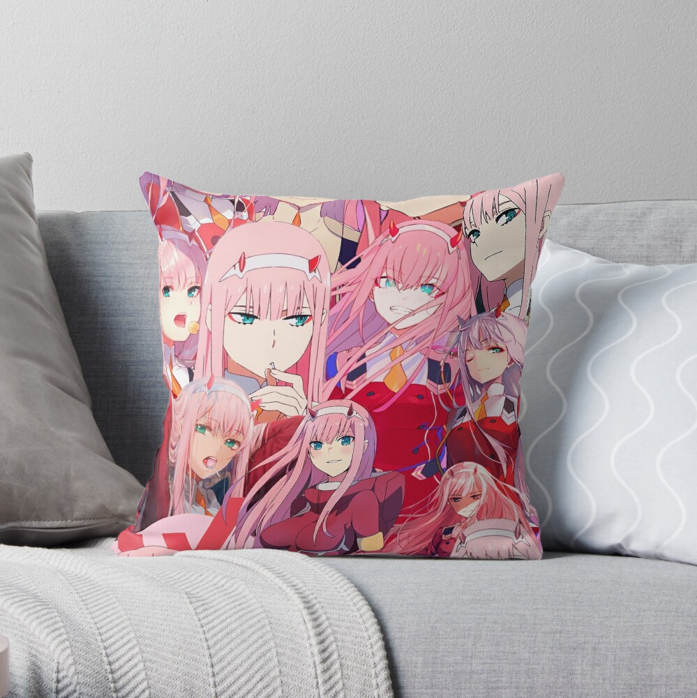 Buy Now Zero Two anime collage Throw Pillow by shihaiken TP-ANC4LT5B