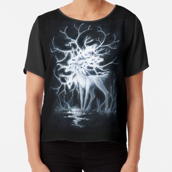 LED exposed Chiffon Top