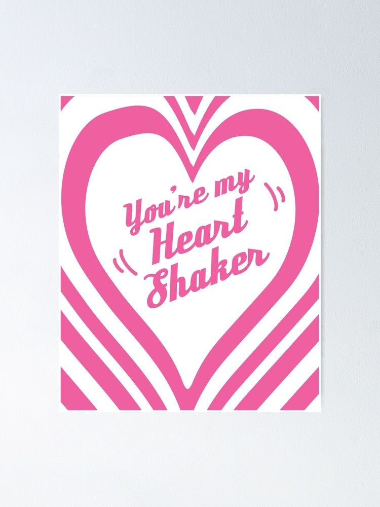 Twice Heart Shaker Cute Kpop Song Lyrics Typography Poster By Mschubbybunny Redbubble