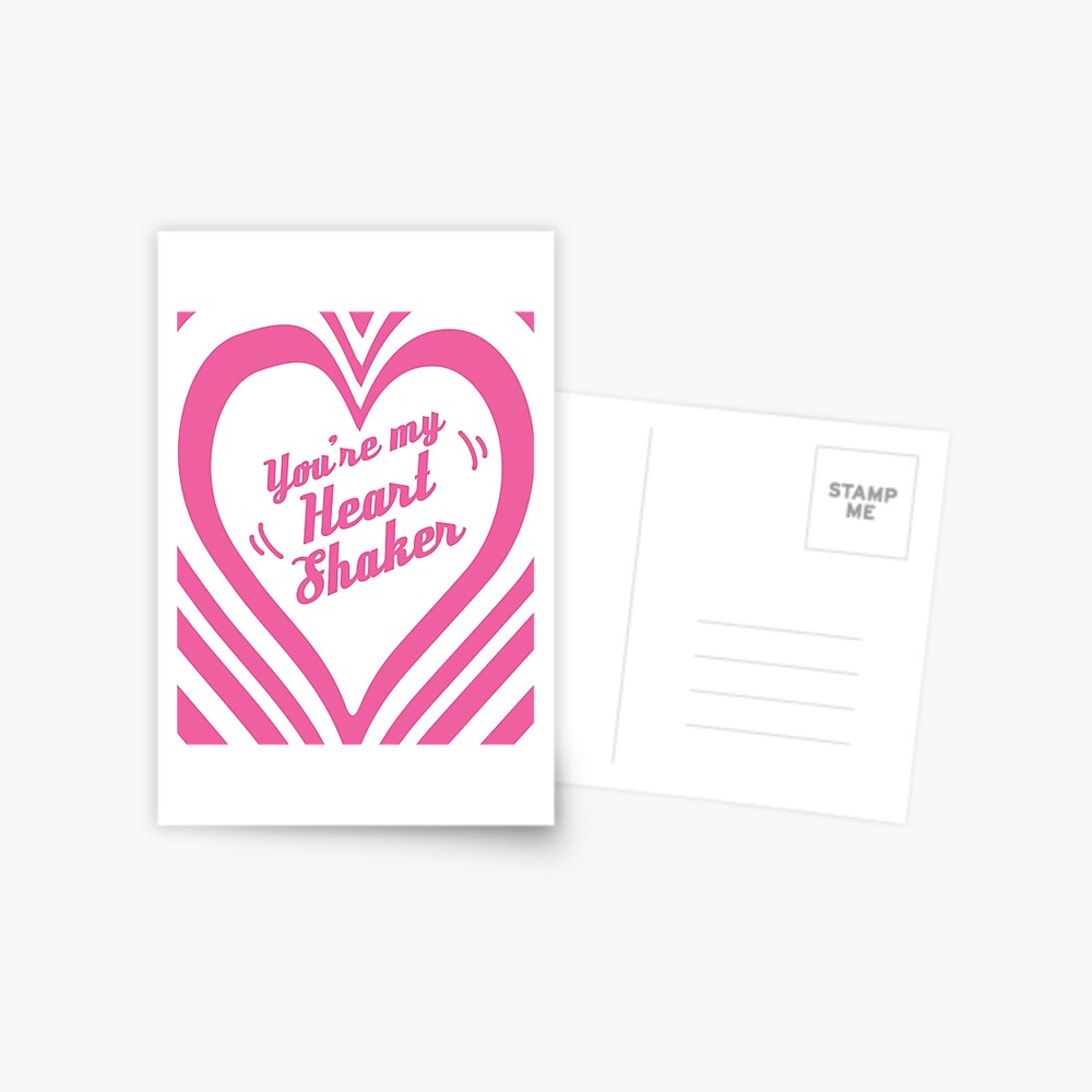 Twice Heart Shaker Cute Kpop Song Lyrics Typography Postcard By Mschubbybunny Redbubble