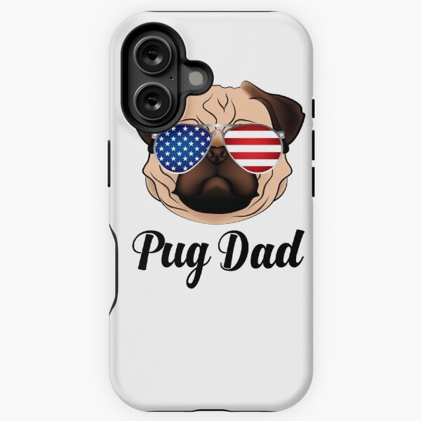 Vista previa del artículo con la obra «Life Pug Face Cute Puggy Dad Gafas de sol Pug Amante Puggle», diseñado y vendido por ZNOVANNA.