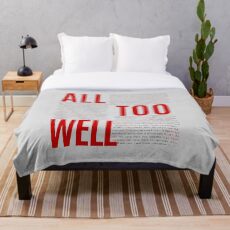 All Too Well (all lyrics) Throw Blanket