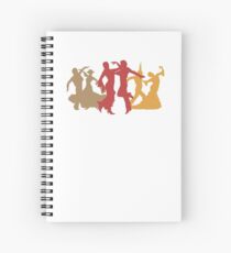 Colorful Flamenco Dancers Spiral Notebook