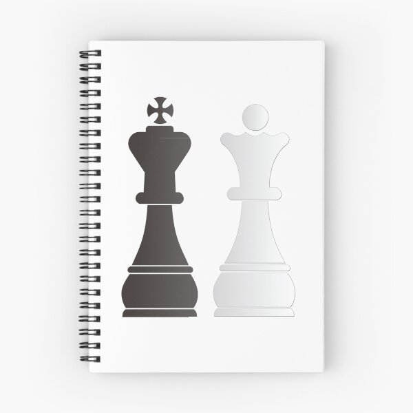 Item preview, Black king white queen chess pieces designed and sold by peculiardesign.