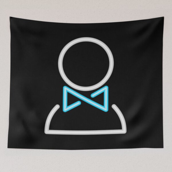 Item preview, Funny Boy Blue Cross Tie Neon Sign Illustration designed and sold by peter2art.