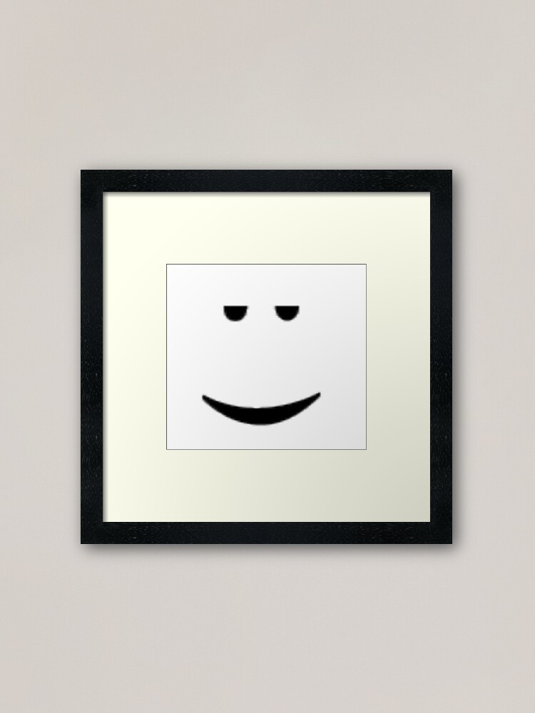 Chill Face Framed Art Print By Bad Waffle Redbubble - flamingo chill face roblox transparent