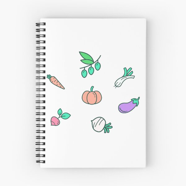 Item preview, colored cute vegetable olive daikon carrot eggplant designed and sold by Planb StudioDesign.