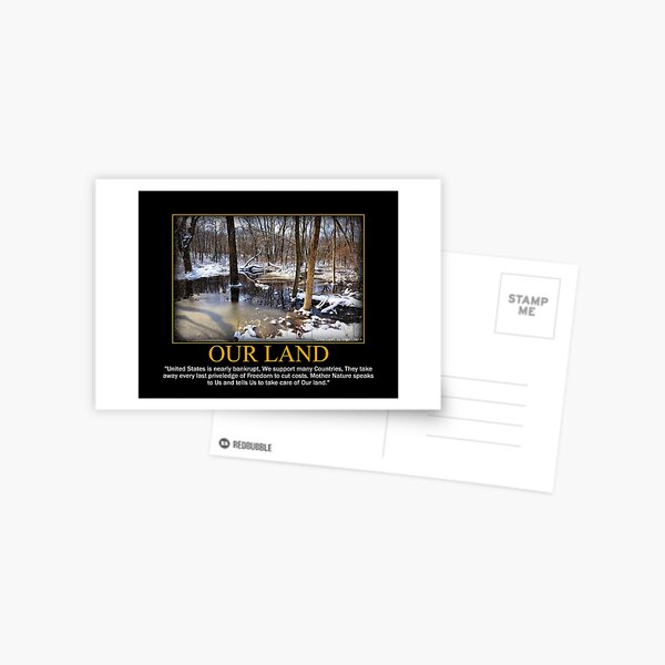 Creek In The Snow Postcard