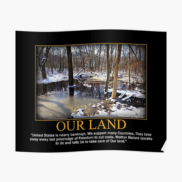 Creek In The Snow Poster