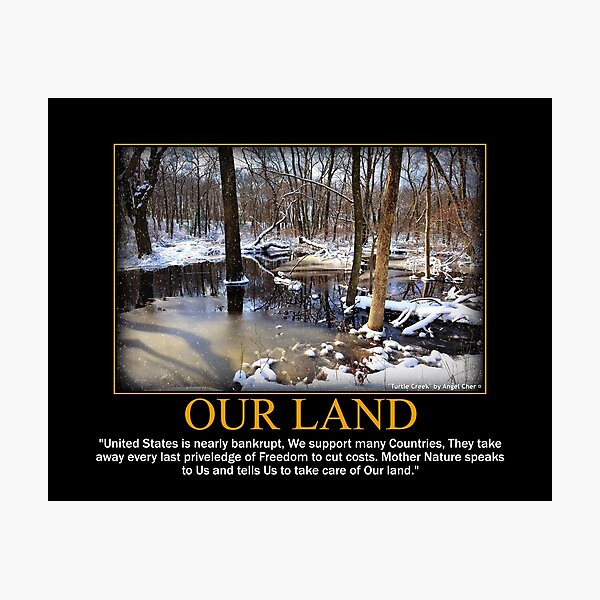 Creek In The Snow Photographic Print