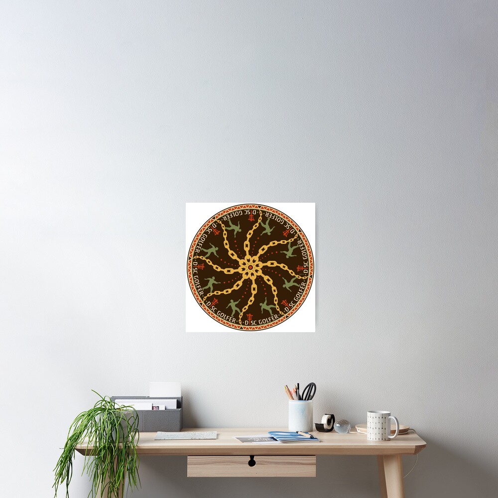 Disc Golfer Poster