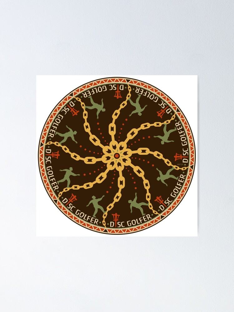 Alternate view of Disc Golfer Poster