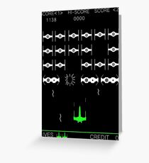 Star Wars Space Invaders! Retro Star Wars Shirt Greeting Card