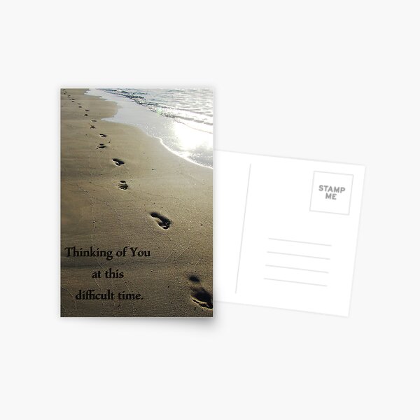 Footprints in the sand Postcard