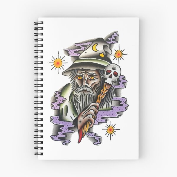 Artikelvorschau, Traditioneller mystischer Zauberer Tattoo Design entworfen und verkauft von FOREVER TRUE TATTOO.