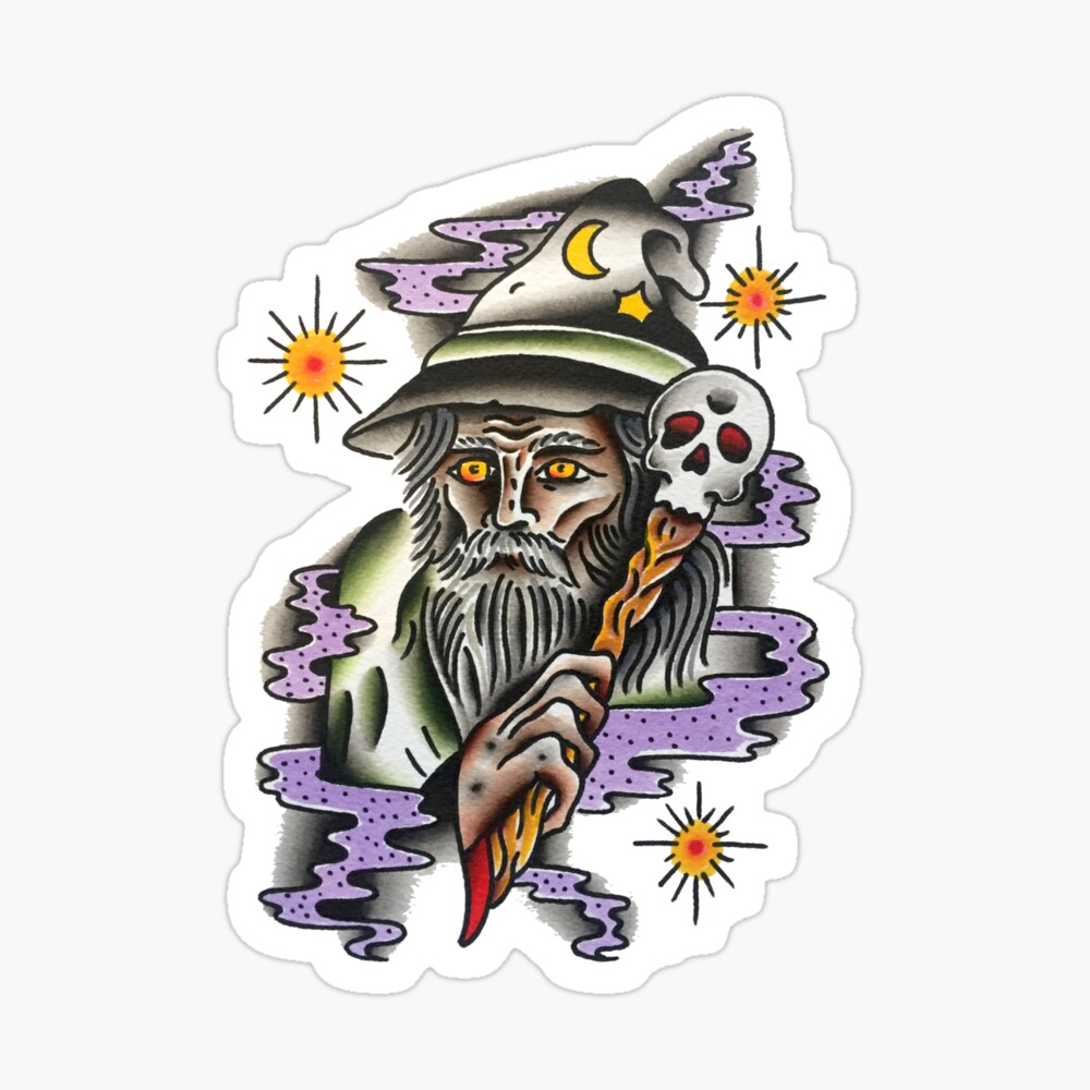 5,100+ Wizard Tattoo Stock Illustrations, Royalty-Free Vector Graphics &  Clip Art - iStock