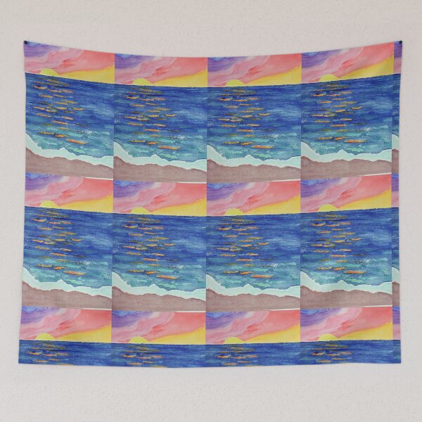 Item preview, Sparkling Ocean at Sunset designed and sold by lisavonbiela.