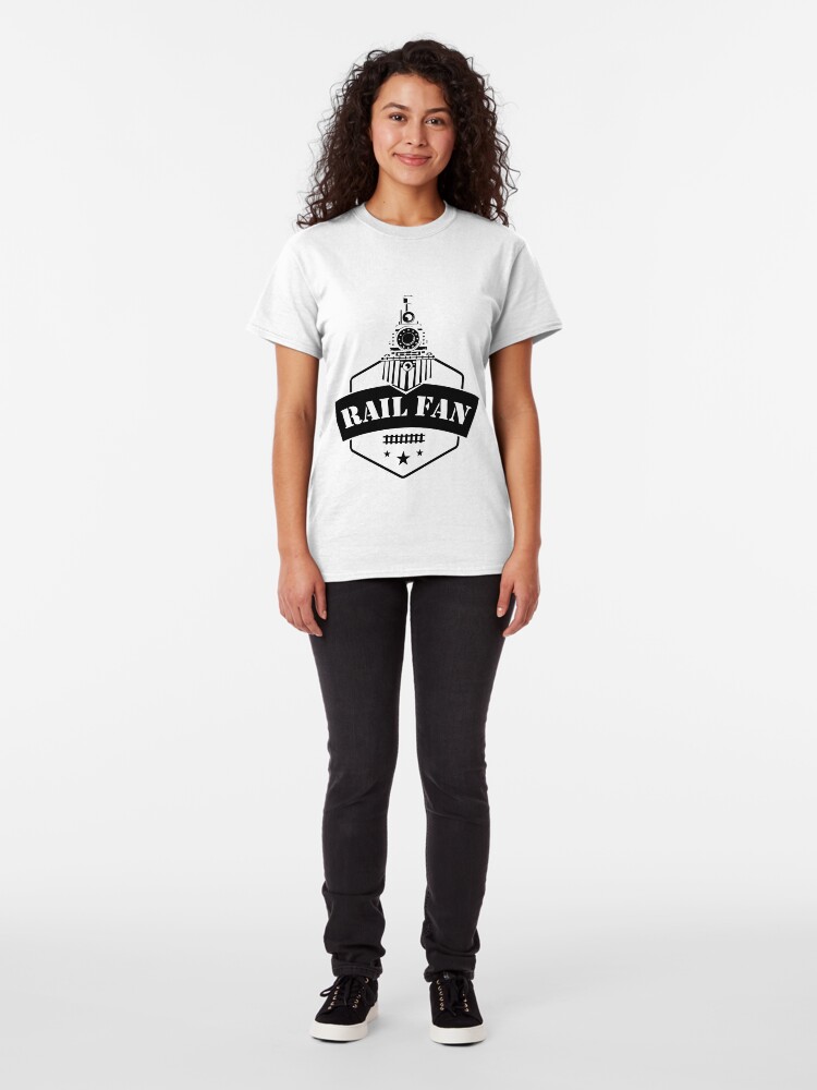 Alternate view of Retro Style Railfan Locomotive Steam Engine Fans Classic T-Shirt