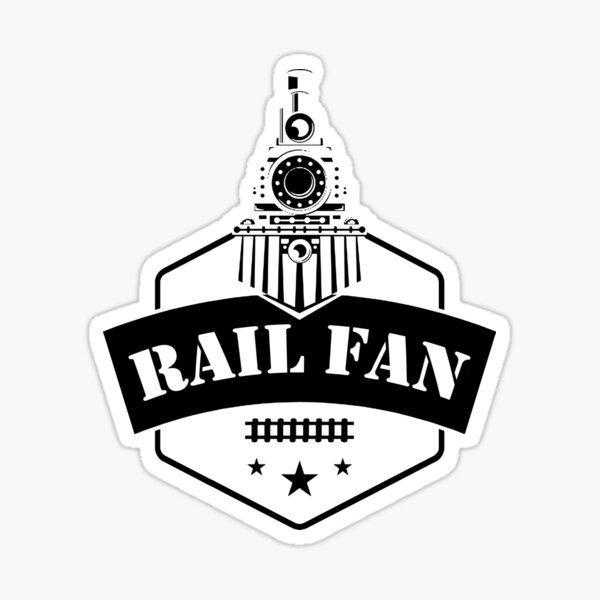 Retro Style Railfan Locomotive Steam Engine Fans Sticker