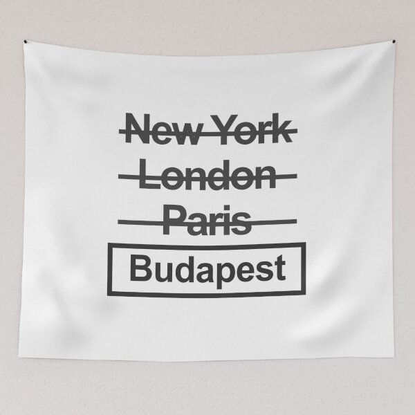 Item preview, Hungary Budapest City Text design designed and sold by GetItGiftIt.