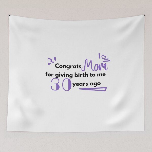 Item preview, Congrats to Mom 30 birthday gift idea designed and sold by NeXore.