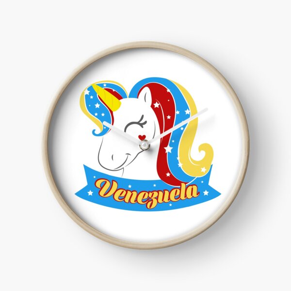 Venezuela Unicorn Clock