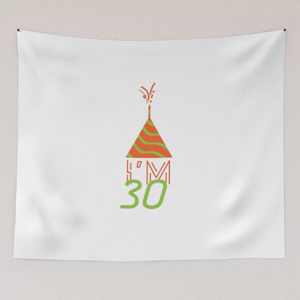 Item preview, I'm 30 party hat birthday gift idea designed and sold by NeXore.