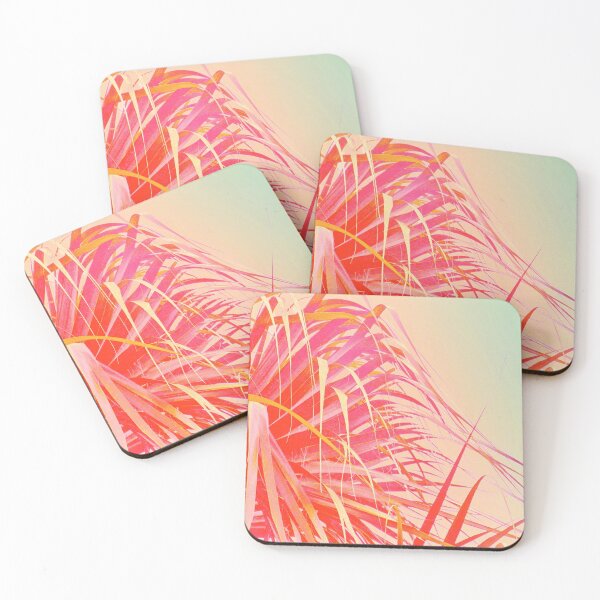 Item preview, Living Coral Feather Palm designed and sold by RoxanneG.