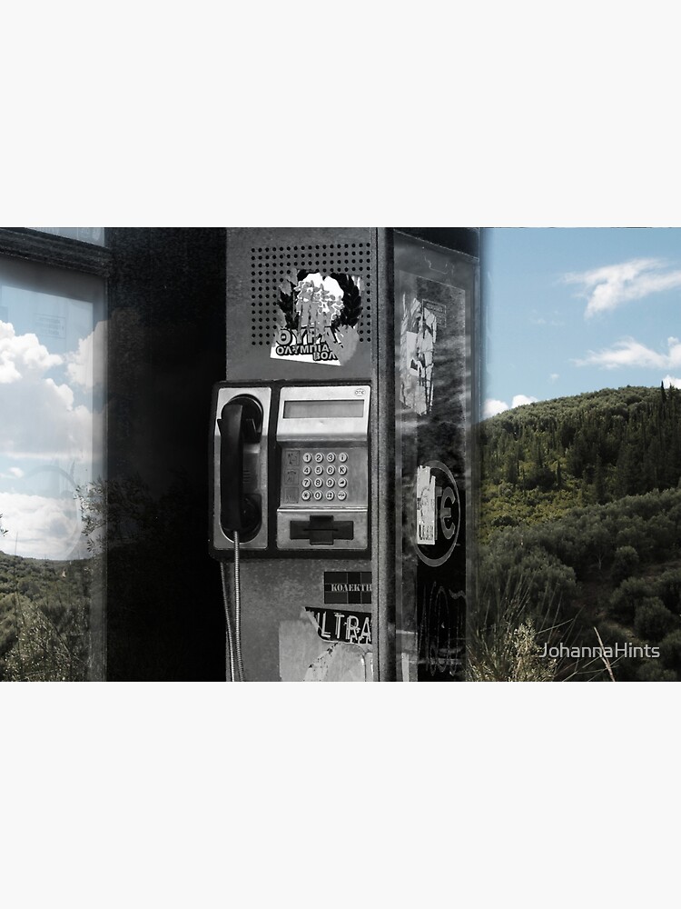 Discover Lonely phone booth Premium Matte Vertical Poster