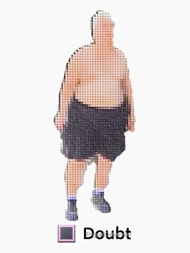 “Dumpster Defender - Doubt” Sticker for Sale by RuggedDoberman | Redbubble