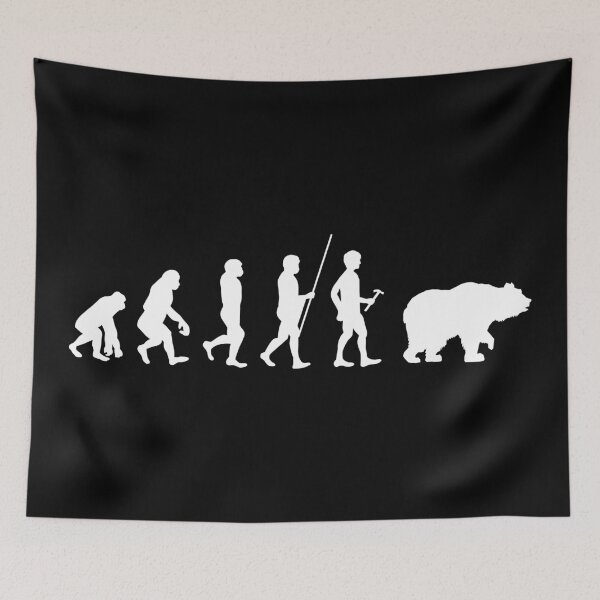 Item preview, Evolution of Man Druid Bear designed and sold by pixeptional.