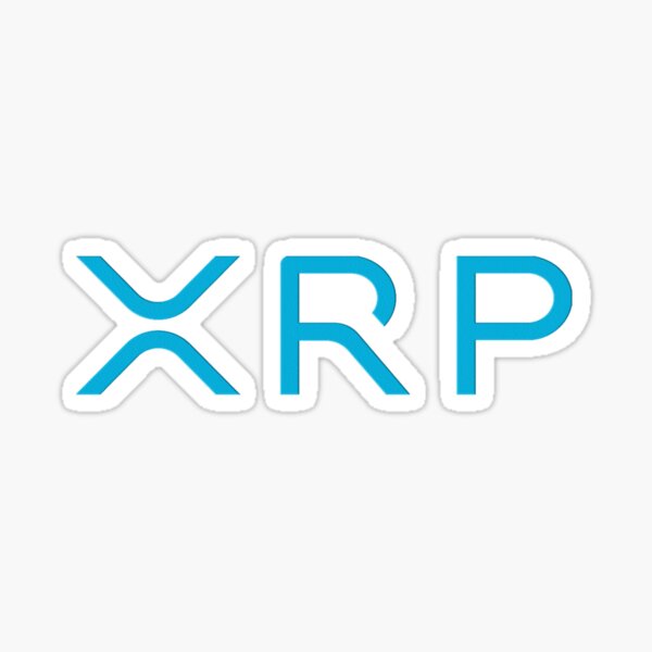 XRP logo Blue Sticker