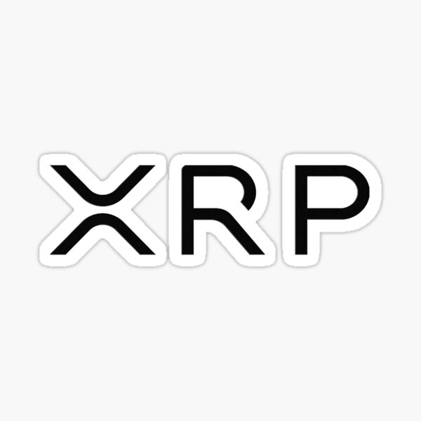 XRP logo Black Sticker