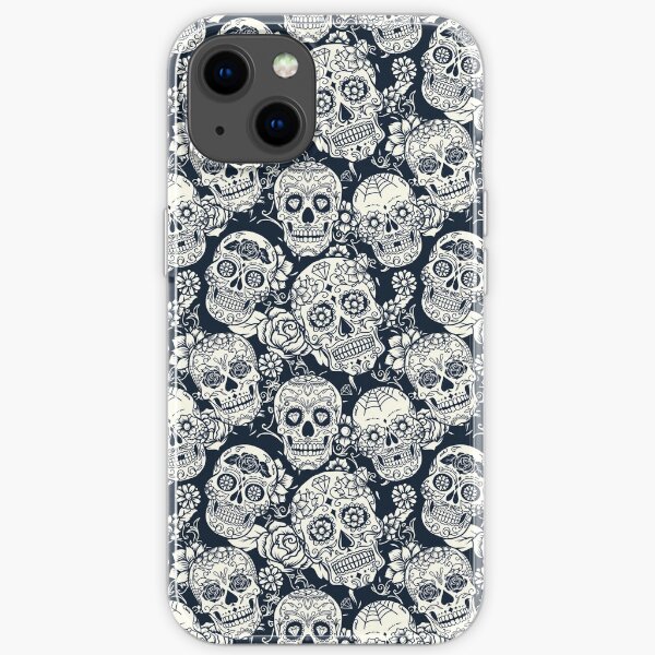 Floral Sugar Skull iPhone Soft Case