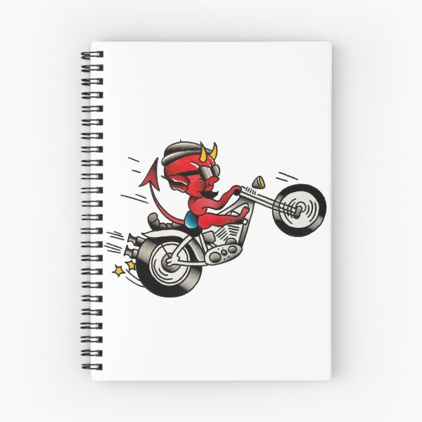 Item preview, Traditional Devil Biker Tattoo Design designed and sold by FOREVER TRUE TATTOO.